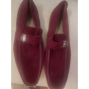 Stacy Adams Men Burgandy Velvet Shoe Size 9